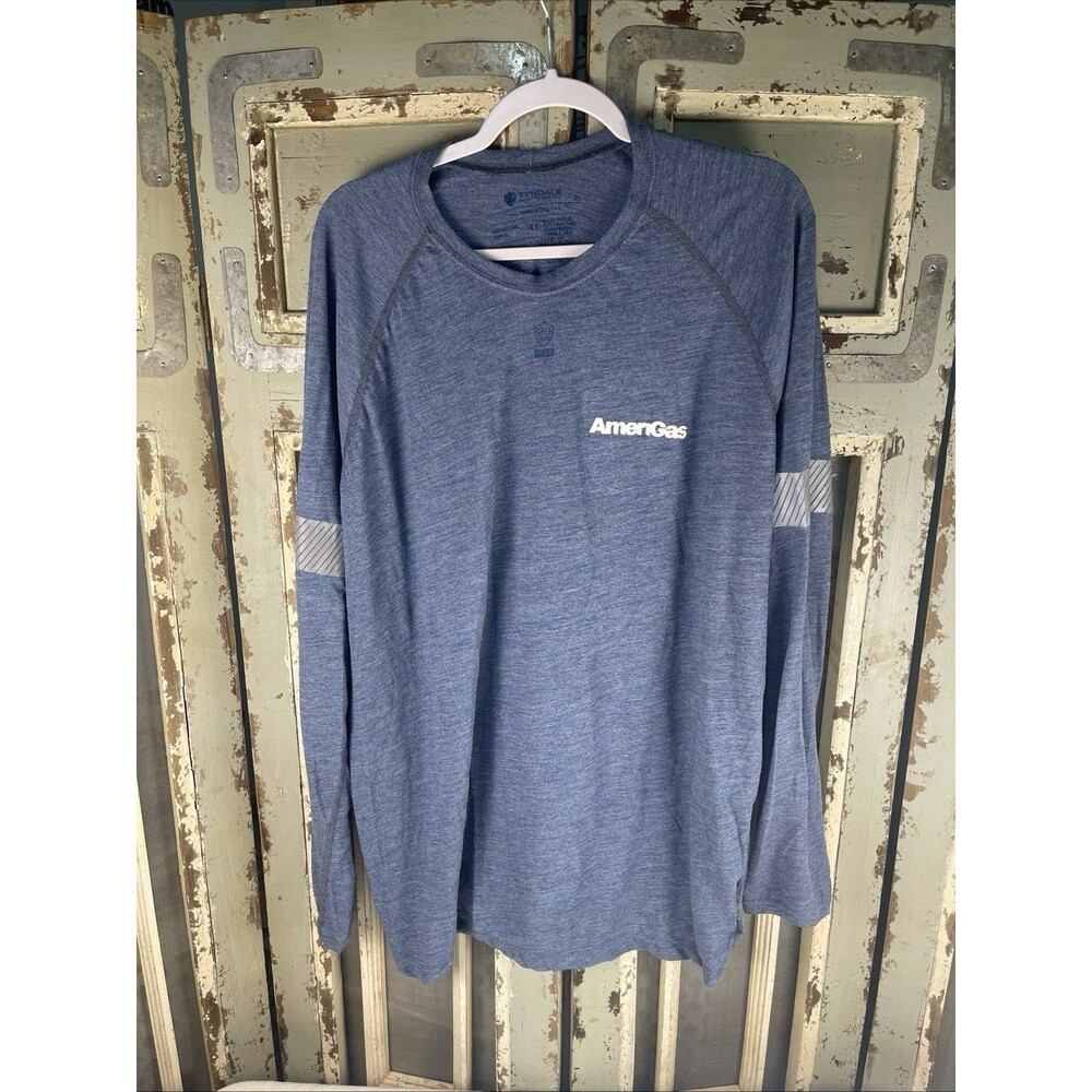 Tyndale FR Long Sleeve Tee Shirt Mens 2XL Flame Resistant Arc Rated 4.6